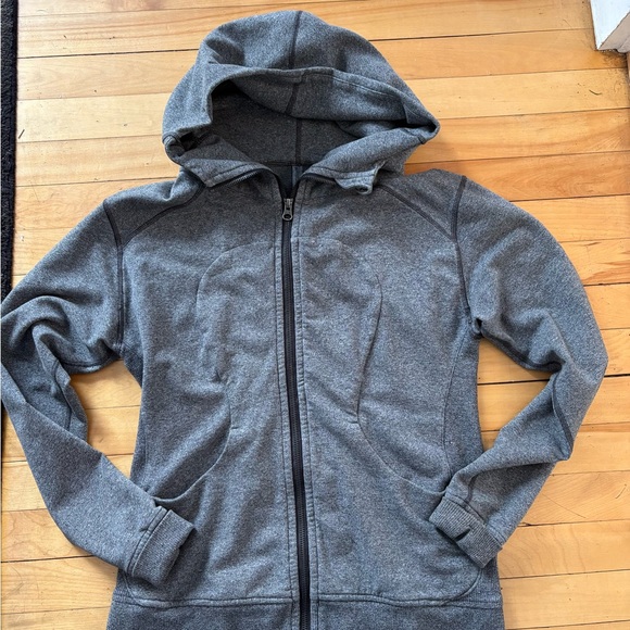 lululemon athletica Tops - lululemon athletica Charcoal Full-Zip Hoodie